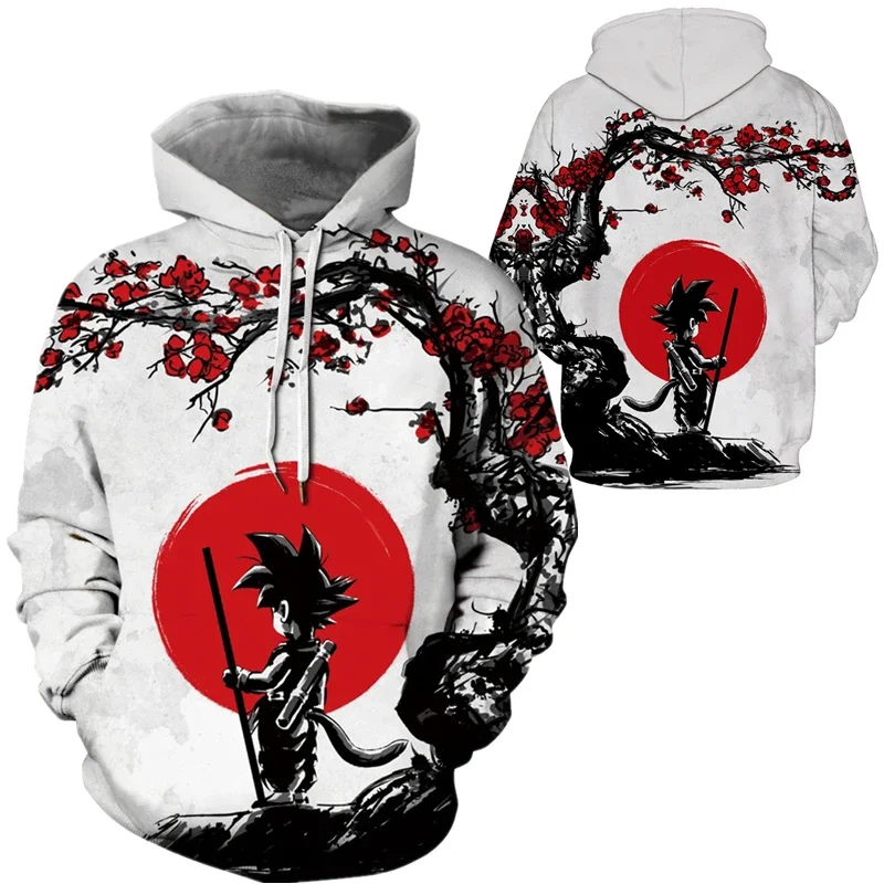 

Dragon Ball Hoodie Man Casual Street Wear 3D Print Cosplay Anime Son Goku & Vegeta Pullover