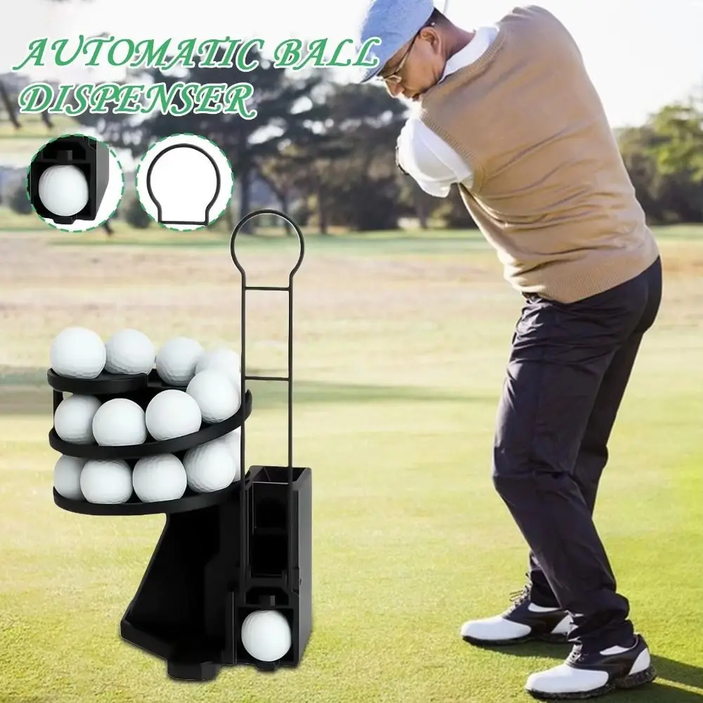 

3D Printed Golf Ball Launcher Set Foot Pedal Control High Capacity Loader Automatic Golf Ball Dispenser 25-Ball Capacity