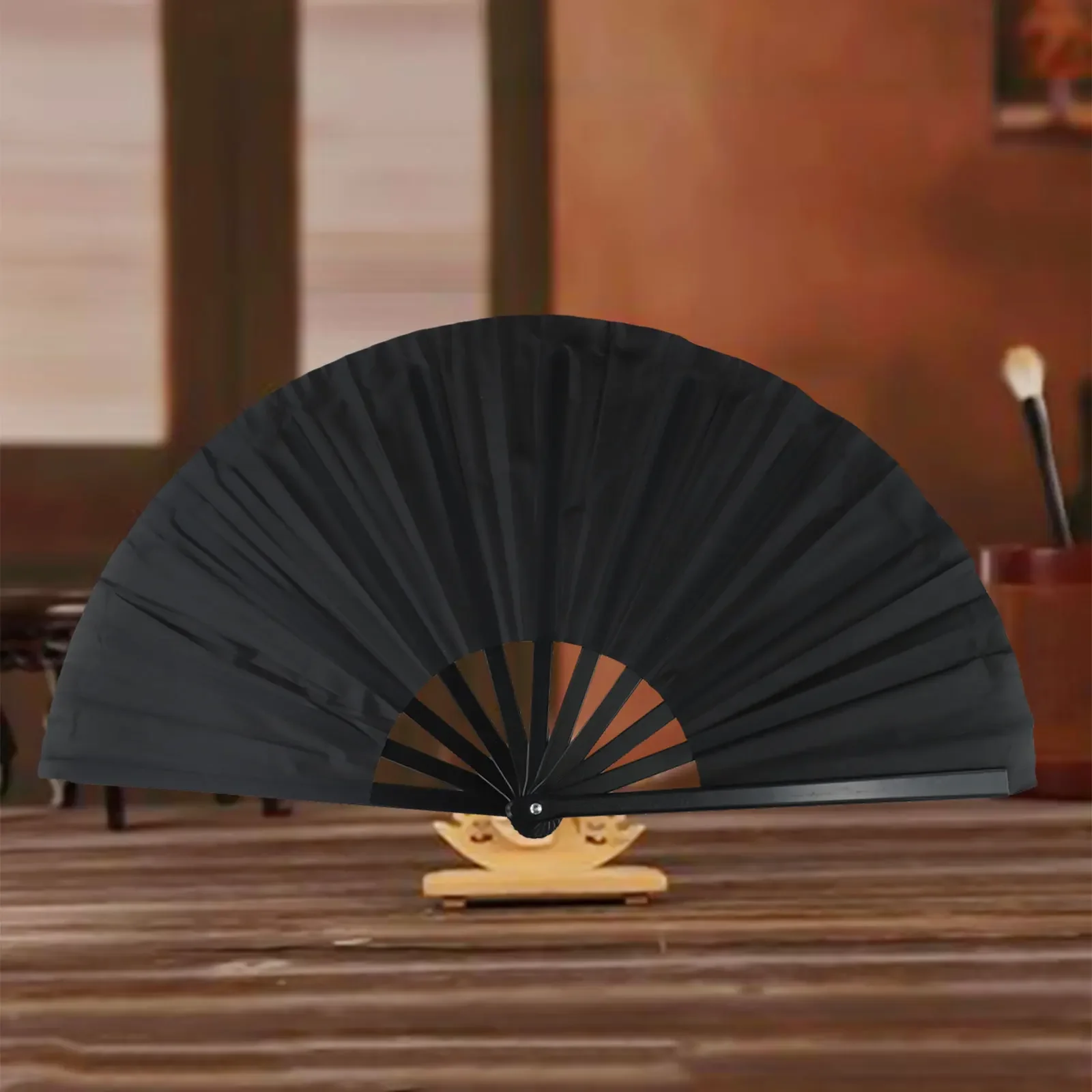 Chinese Tai Chi Yoga Kung Fu Fan Plastic Bone Dance Performance Hand Folding Stage Fan Opera Props Summer Cool Fans