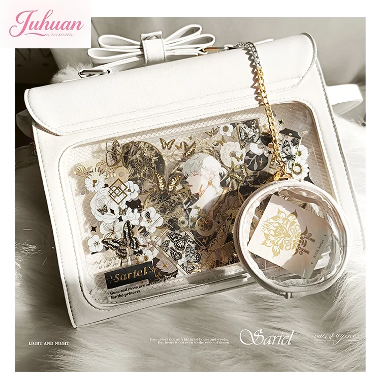 الشوكولاته البريطانية Lta حقيبة ثنائية الأبعاد عرض كوميدي صغير الغذاء حقيبة الطفل كلية نمط Jk موحدة الكتف حقيبة ساعي الإناث