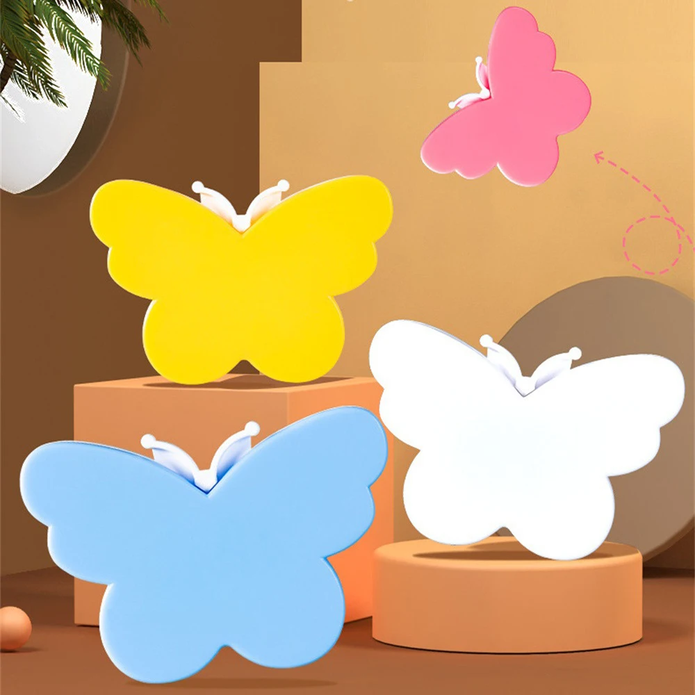 Light Sense Control Butterfly Night Light For Baby Kid Bedroom Decor Led Lighting Lamps Cartoon Small Table Lamp Fireproof