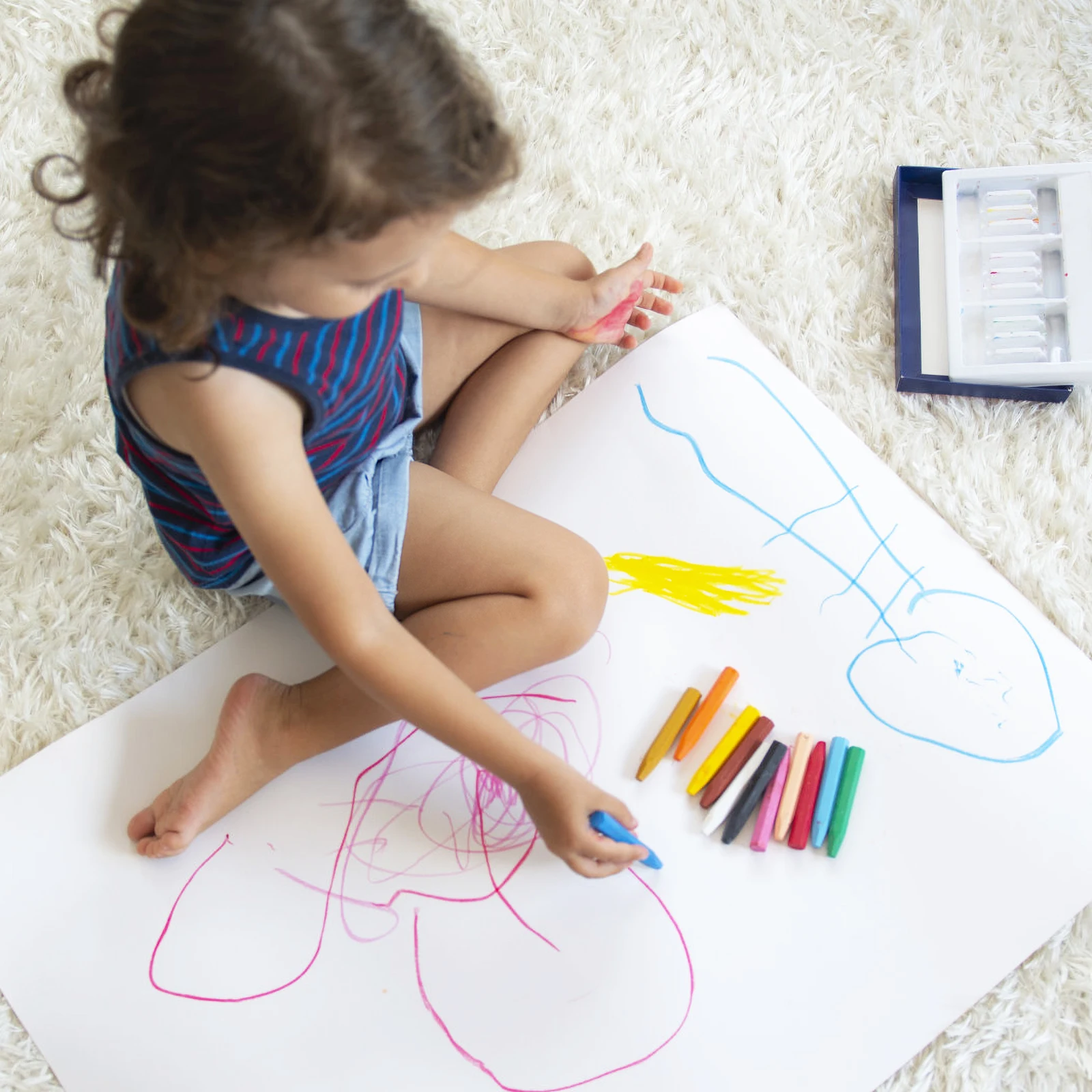 

1pcs Drawing Paper Scroll White Kids Child Sketch Book Pencil Ink Crayon Pastel Watercolor pH Neutral