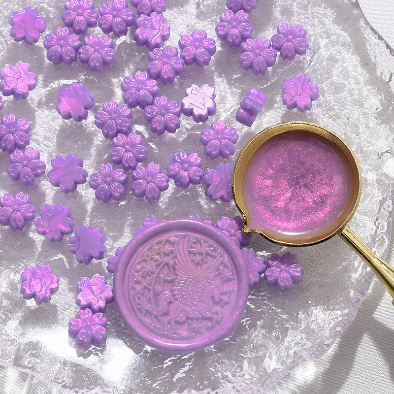 90 Stuks Gemengde Kleur Glitter Sakura Lakzegel Zegel Stempel Kralen Diy Cadeau Envelop Bruiloft Uitnodiging Oude Zegel Waszegel Maken Gereedschap