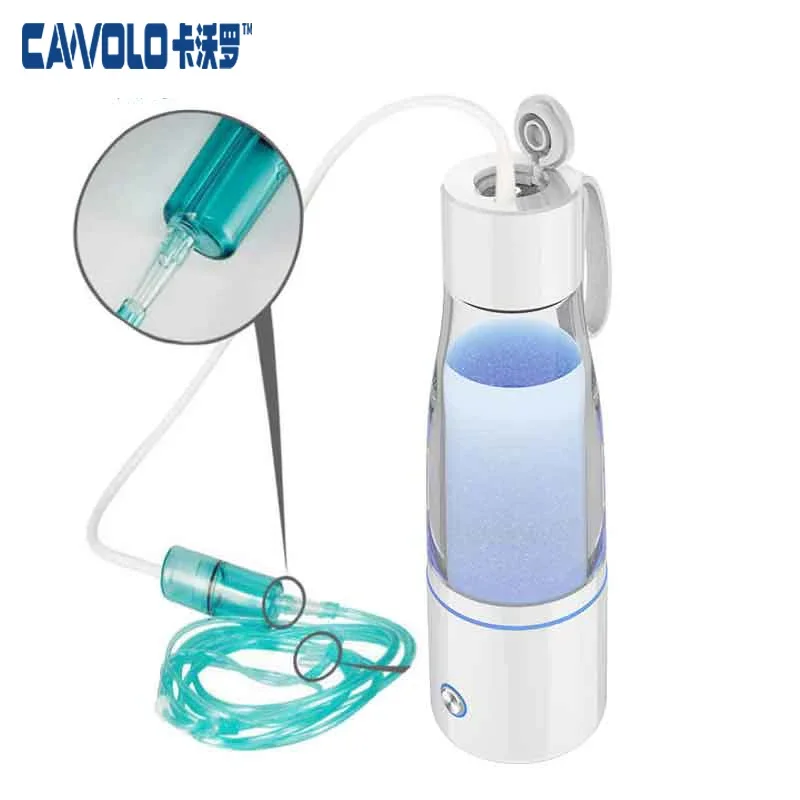 New Design H2 pem Hydrogen Water  Generator 5000ppb Hydrogen Water Generator Bottle with Inhaler