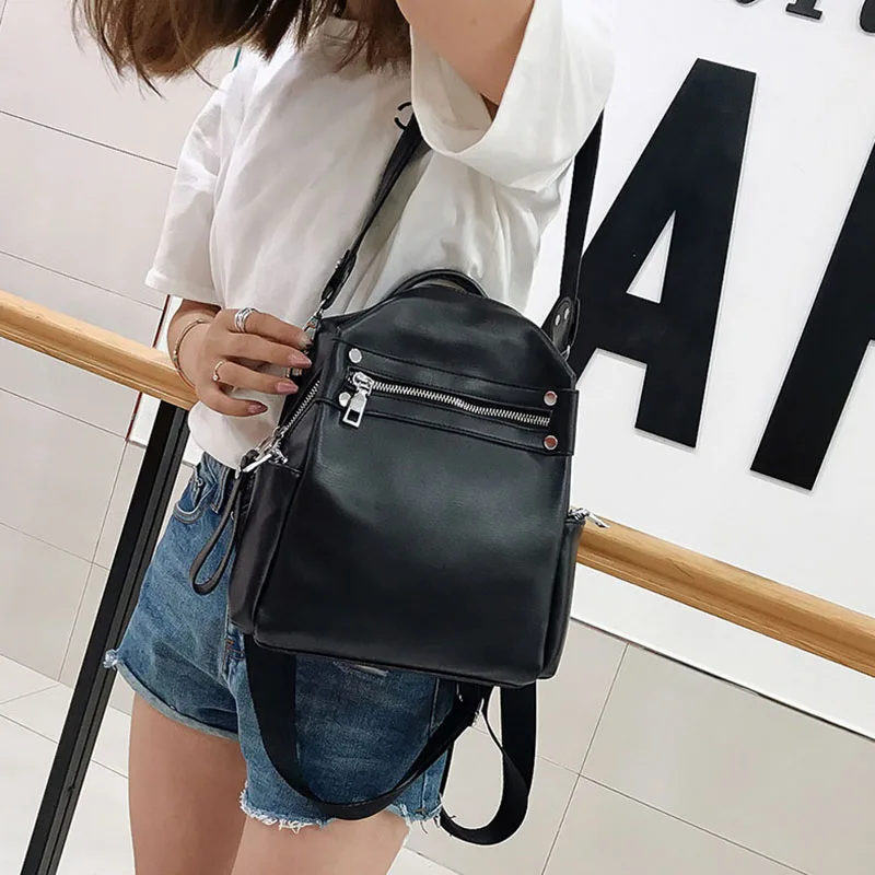 SEETIC Fashion Women\'S Leather Backpack Casual Women\'S Backpack Bag 2022 PU Small Women\'S Backpacks Bag Backpack For Women