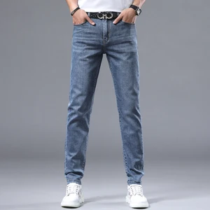 Slim Lightweight High-End Herren-Licht-Licht-Denims, klein, gerade, elastisch, vielseitig, einfacher Modetrend, Senior Grey Hosen, neu, 2024 10 Hauptverkauf Calca Jeans 90 männlich - №6