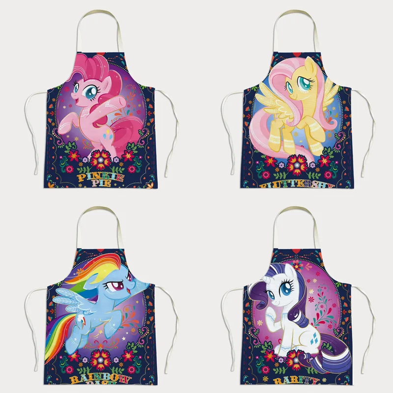 

My Little Pony Themed Aprons, Colorful Character Pattern Kitchen Supplies, Dreamy And Childlike Cooking Clothes