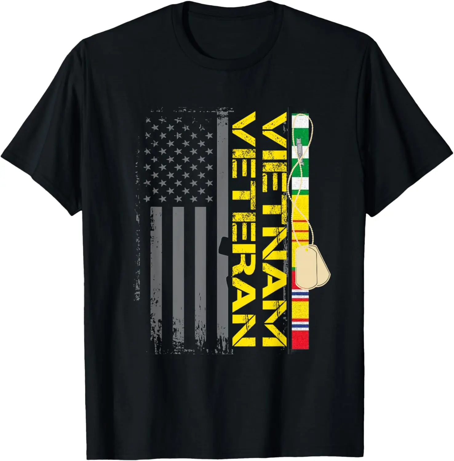 

USA Flag Vietnam Veteran T-Shirt 100% Cotton O-Neck Short Sleeve Summer Casual Mens T-shirt Streetwear