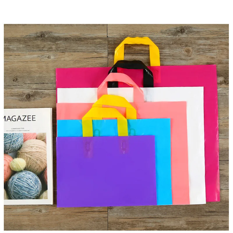 Clothing store handbag printing logo women\'s clothing and children\'s clothing store gift bag plastic packaging customization