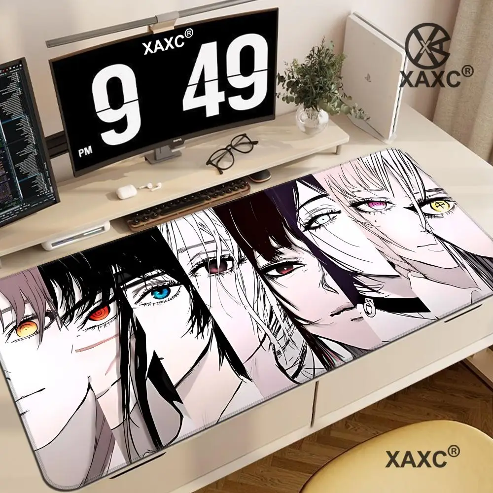 

﻿900x400 Mouse Pad Deskmat Laptop Chainsaw Man Office Mousepad Desk Decor Extended Mousepad Pc Keyboard Mat Oversize Desk Pads