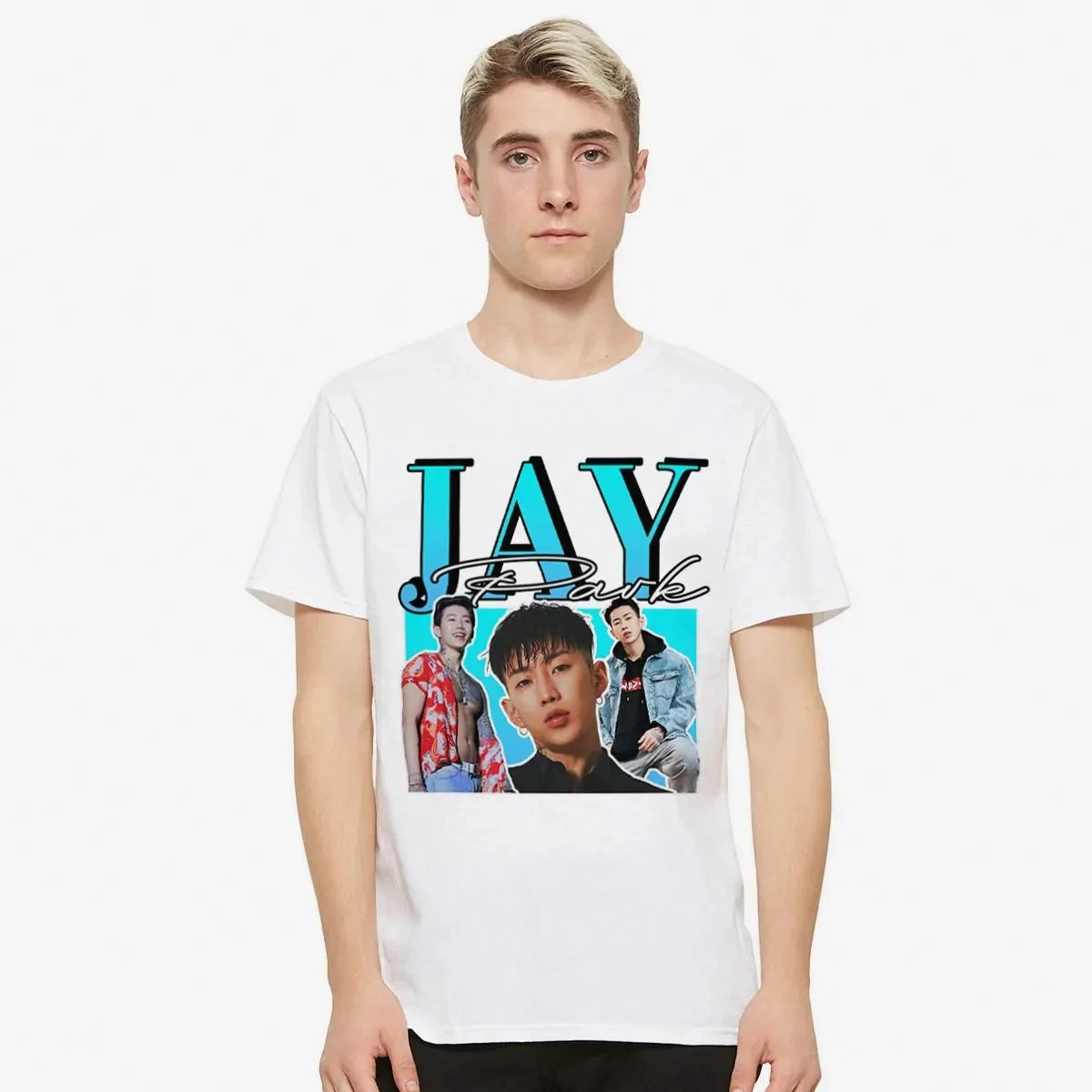Jay Park Summer Men's and Women's Pure Cotton T-shirt K-pop Tour Comfortable, Breathable, High Quality Ins Y2k Fan Gift