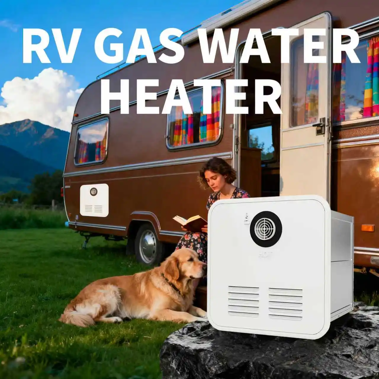 Wall-Mounted RV Gas Water Heater with Stainless Steel Housing 6L-10L Volume Tankless for Household Use