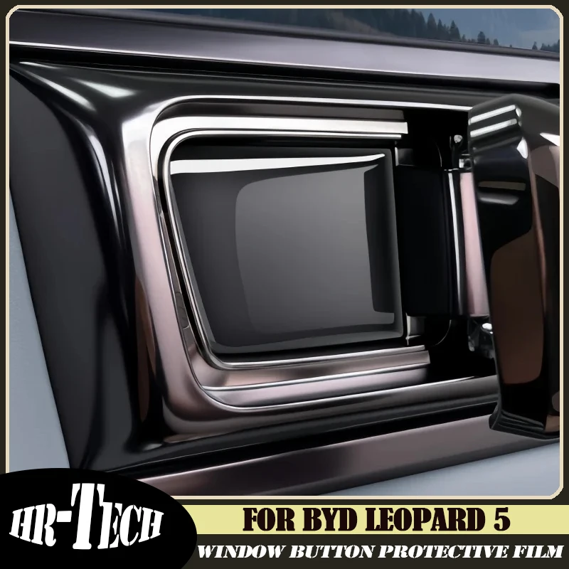 

Защитная пленка для кнопок стеклоподъемников и рамок дверных ручек для BYD Leopard 5 2023-2025, модифицированный интерьер автомобиля