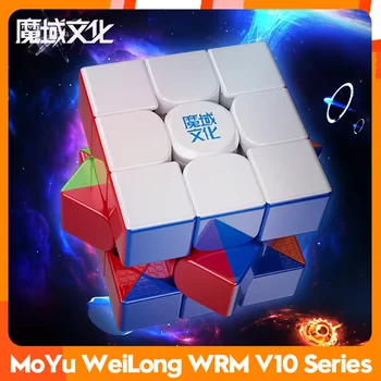 MoYu WeiLong WRM V10 3x3x3 2024 20M Ball Core MagLev Magic Cloth Version Maglev Cube Puzzle Toys