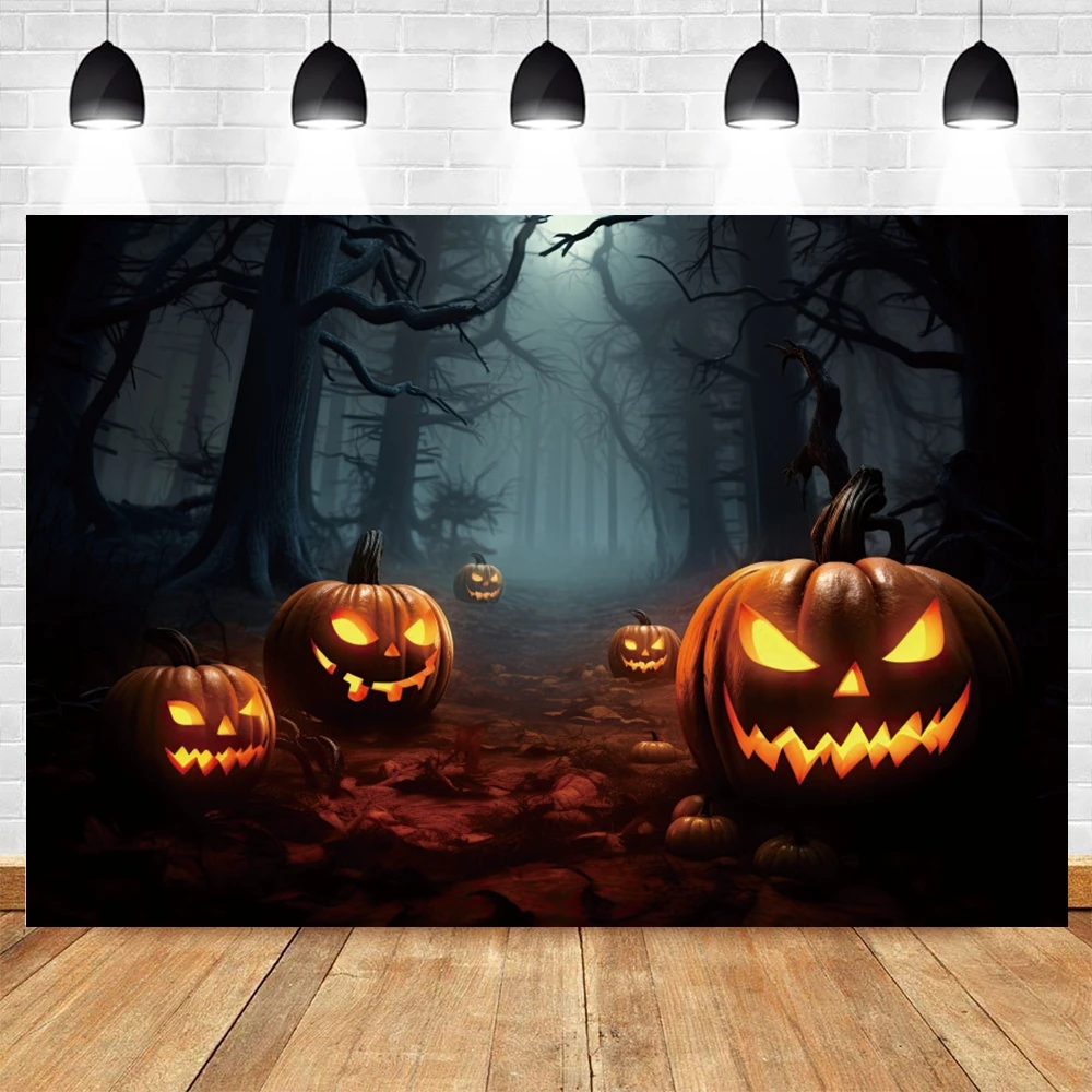 خلفية فوانيس اليقطين الشريرة للهالوين ، صورة أطفال رضع ، تصوير حفلات عائلية ، لافتة ديكور خلفية ، مستلزمات استوديو الصور