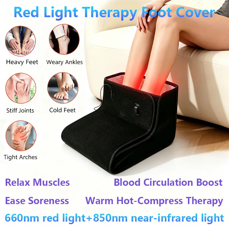 Red Light Therapy Foot Wrap 660nm 850nm Near Infrared Light Foot Device for Feet Ankle Home Foot Relax Care