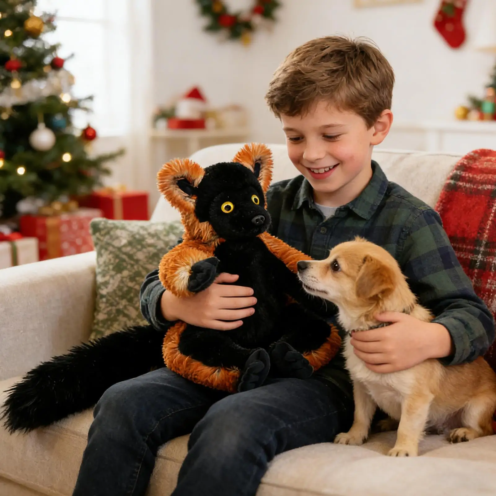 stuffed-monkey-toy-25cm-soothing-cartoon-animal-doll-monkey-stuffed-animal-for-home-office-school-apartment-car-interior-bed