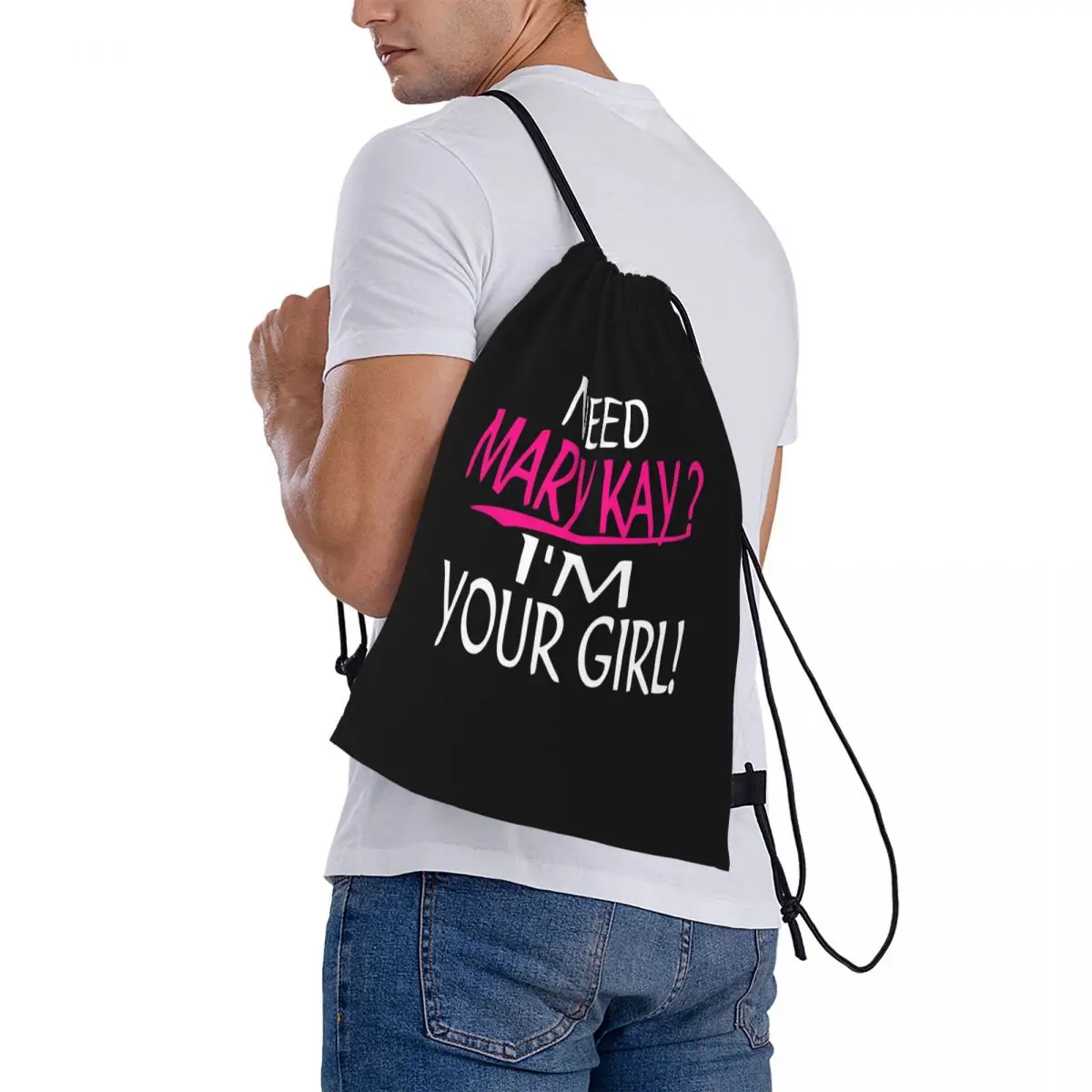 

Need Mary Kay I_m Your Girl Mary Kay Backpacks Casual Drawstring Bundle Pocket Sports Bag Book Bags for Man Woman Students