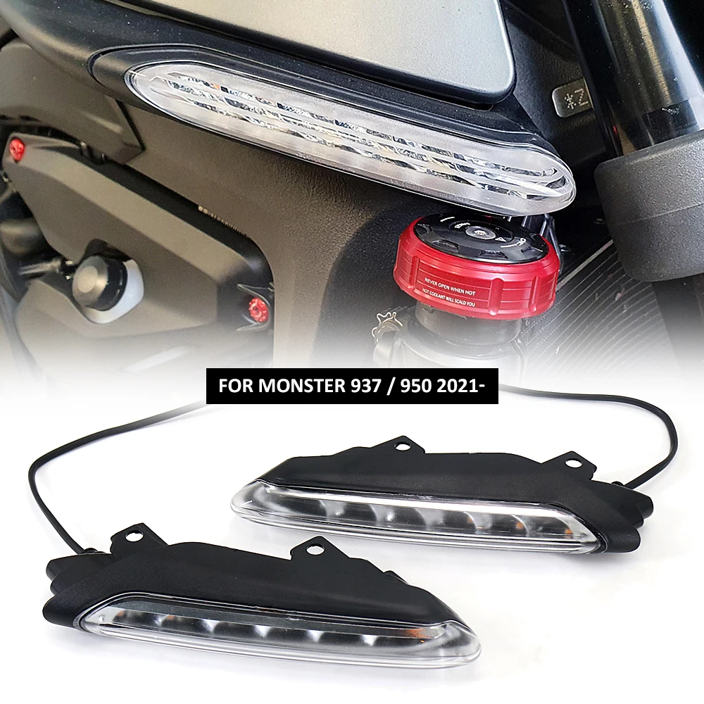 

New LED Turn Signal Light For DUCATI MONSTER 937 Monster 950 2021 2022 2023 Motorcycle Accessories Front Indicator Flasher