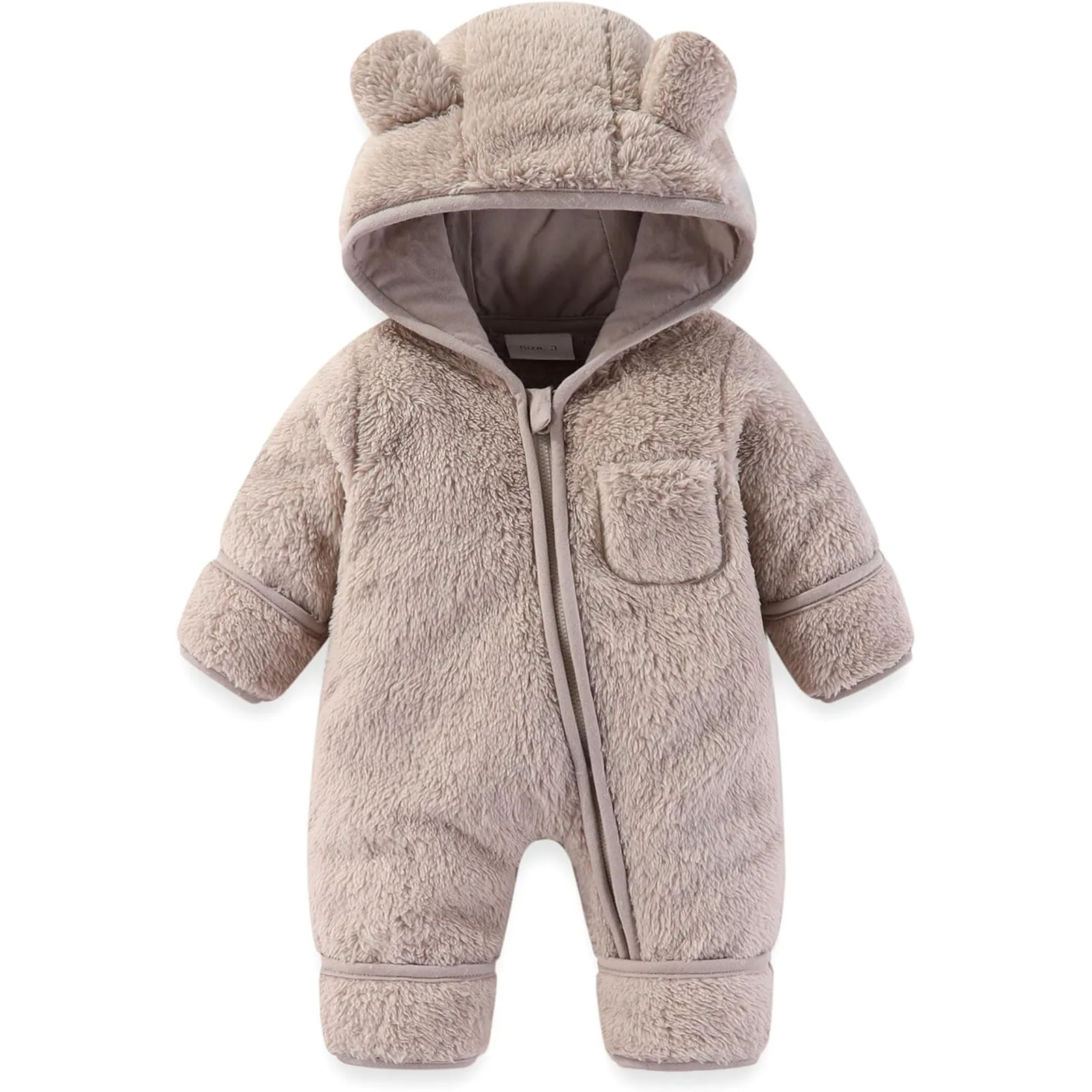 Baby Clothes 0 To 3 6 9 12 Months For Winter Infant Costume Newborn Girls Rompers Boys Bear Jumpsuits Fleece Warm Kids Bodysuit