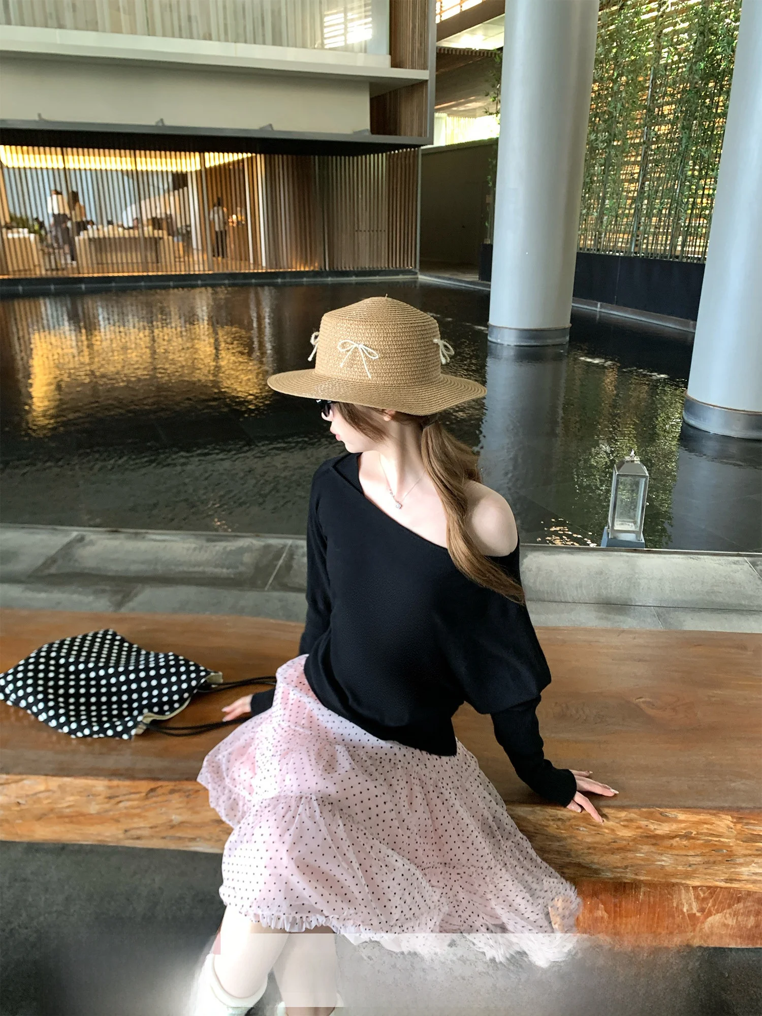 

Loose Long Sve Knitted Sweater Women's oulder Casual Sle Soft Cozy Spring Bla Korean Loose Fit Comfortable Top