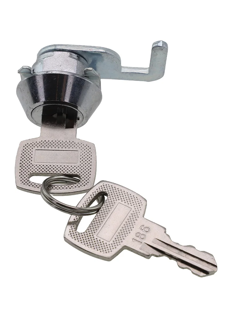 Cam Lock with Fast Clip Installation for Cash Drawer Locking Metal Cabinets Flight Boxes Gym Lockers and Electronic Enclosures