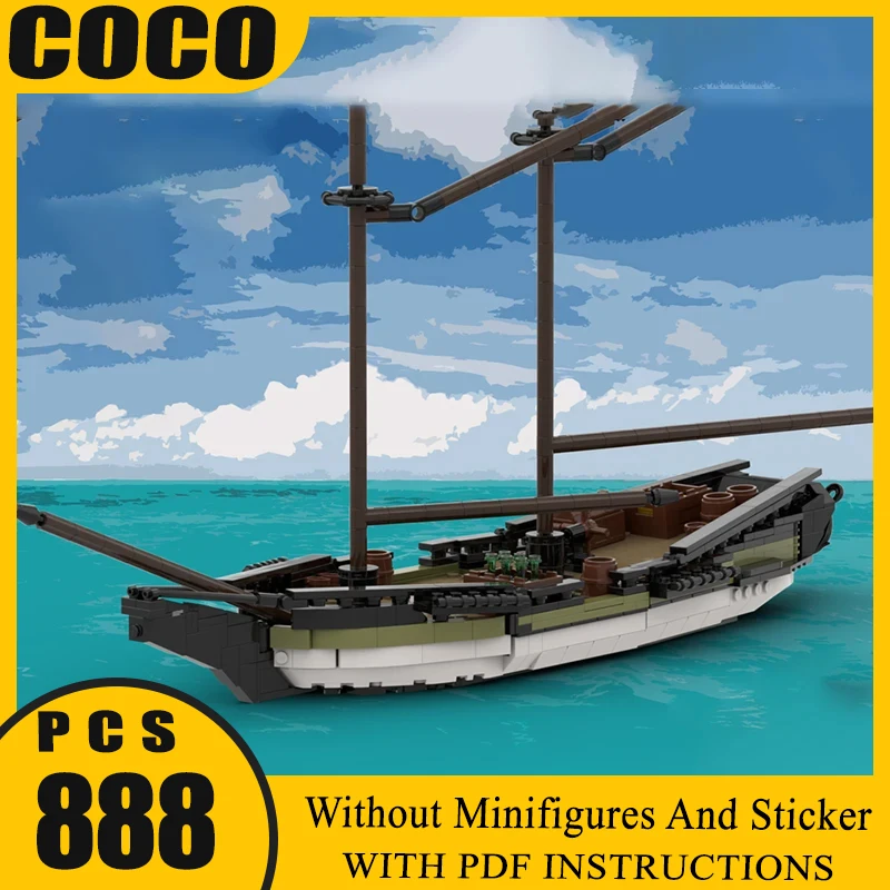 

Moc строительные блоки Merchant Schooner Technology модульные кирпичи модель подарки рождественские игрушки наборы «сделай сам» сборка