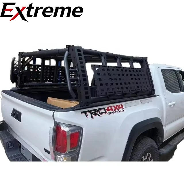 Universal 4x4 Aluminum Sports Roll Bar Pickup Trucks Expandable Bed Rack Navara NP300 for Vigo Revo Damx Tacoma Colorado L200