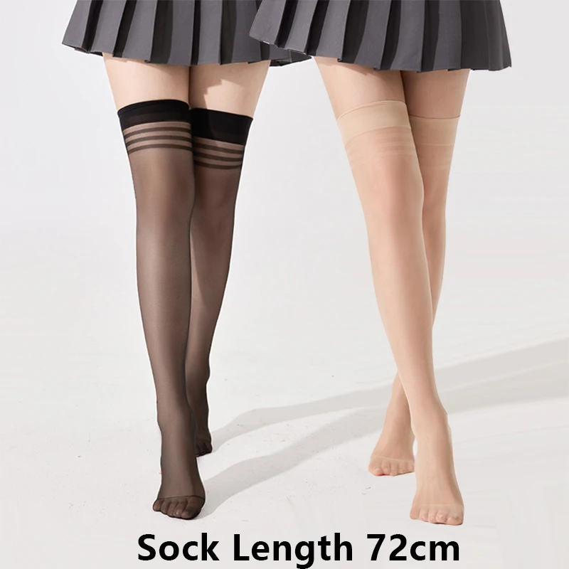 

Kave 1 Pair Sheer Black Thigh High Socks Women Knee Thigh Highs Stockings for Women Girls Y2K Street Over Knee Long Stockings
