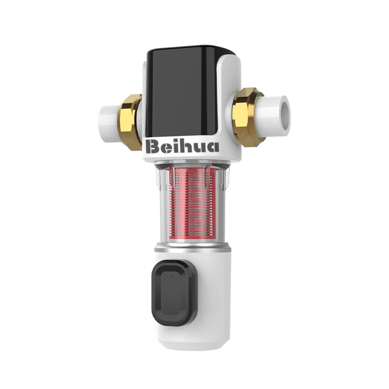 Beihua Automatic Flushing Backwash Prefilter Spin Down Sediment Water Filter Central Whole House Purifier System Stainless Steel