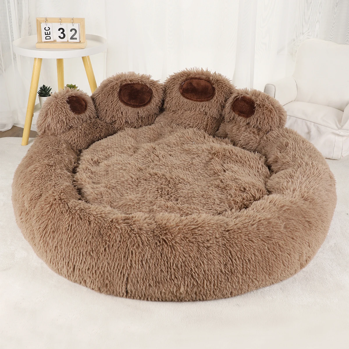 BeiYu Pet Flauschiges Hundebett, Winter-Plüsch-Zubehör, Heimtierprodukte, große Hundebetten, Bettwäsche, Sofa, Korb, kleine Matte, Katzen, großes Kissen, Welpe 5
