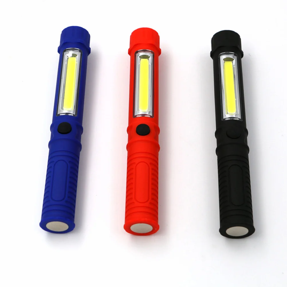

Cob Led Work Light Mini Pen Flashlight 49G Magnetic Base Anti-Slip Repair Lamp For Camping Fishing Biking Climbing Tool Belt Use