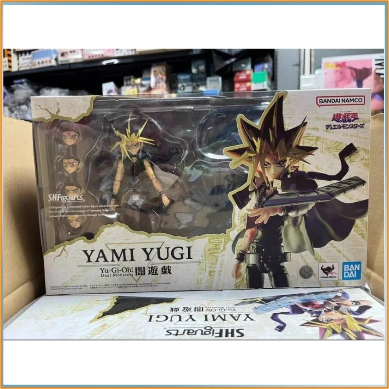 Genuine Bandai  Yami Yugi (Dark Yugi) Yu-Gi-Oh! Atem Pharaoh Complete Action Figure Model Toy GIft For Fans