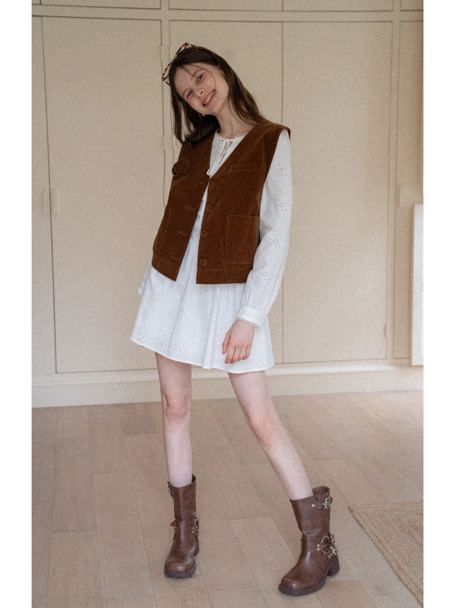 Eggka bordado branco dr emagrecimento a linha longa sve ort saia de cintura alta algodão francês sle outono temporada senhoras dr