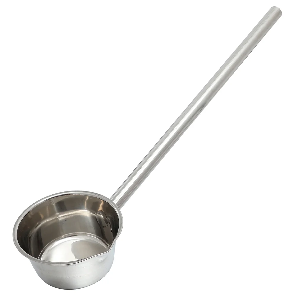 

Water Ladle Long Handle Spoon Metal Soup Scoop Household Stainless Steel Sturdy Baby