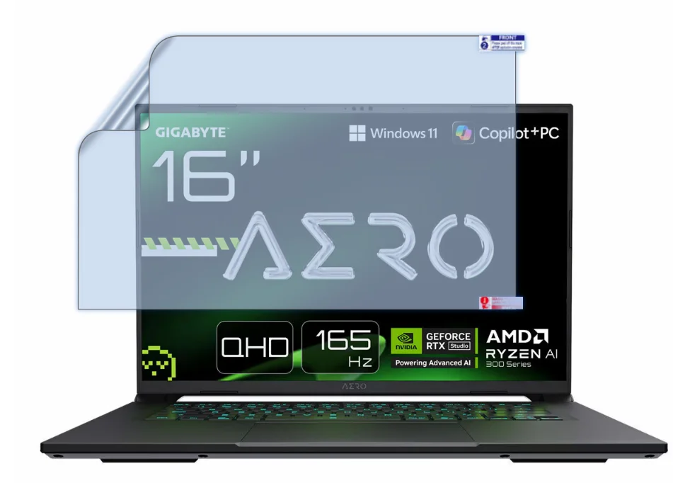 2PCS for GIGABYTE Gaming A16 PRO Gaming Laptop / AERO X16 / AORUS Master 16 /AERO 16 OLED G6 (2024) Matte Screen Protector Film