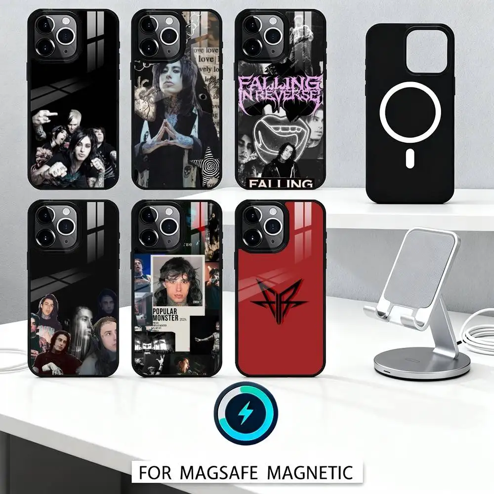 

F-FallingS In R-Reverse Phone Case For iPhone17,16,15,14,13,12,Pro,Max,Magnetic For Magsafe Wireless Charging