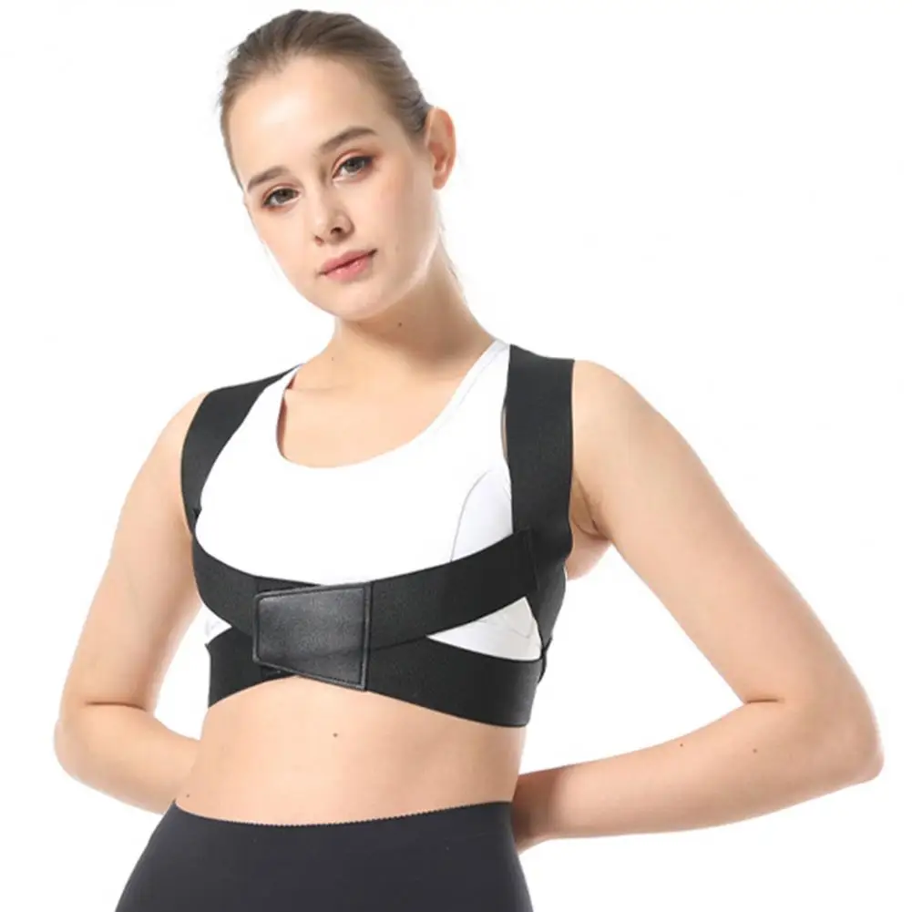 Back Support Adjustable Posture Corrector Spine Orthosis Polyester Fiber Back Support Kyphosis Correction for Adults