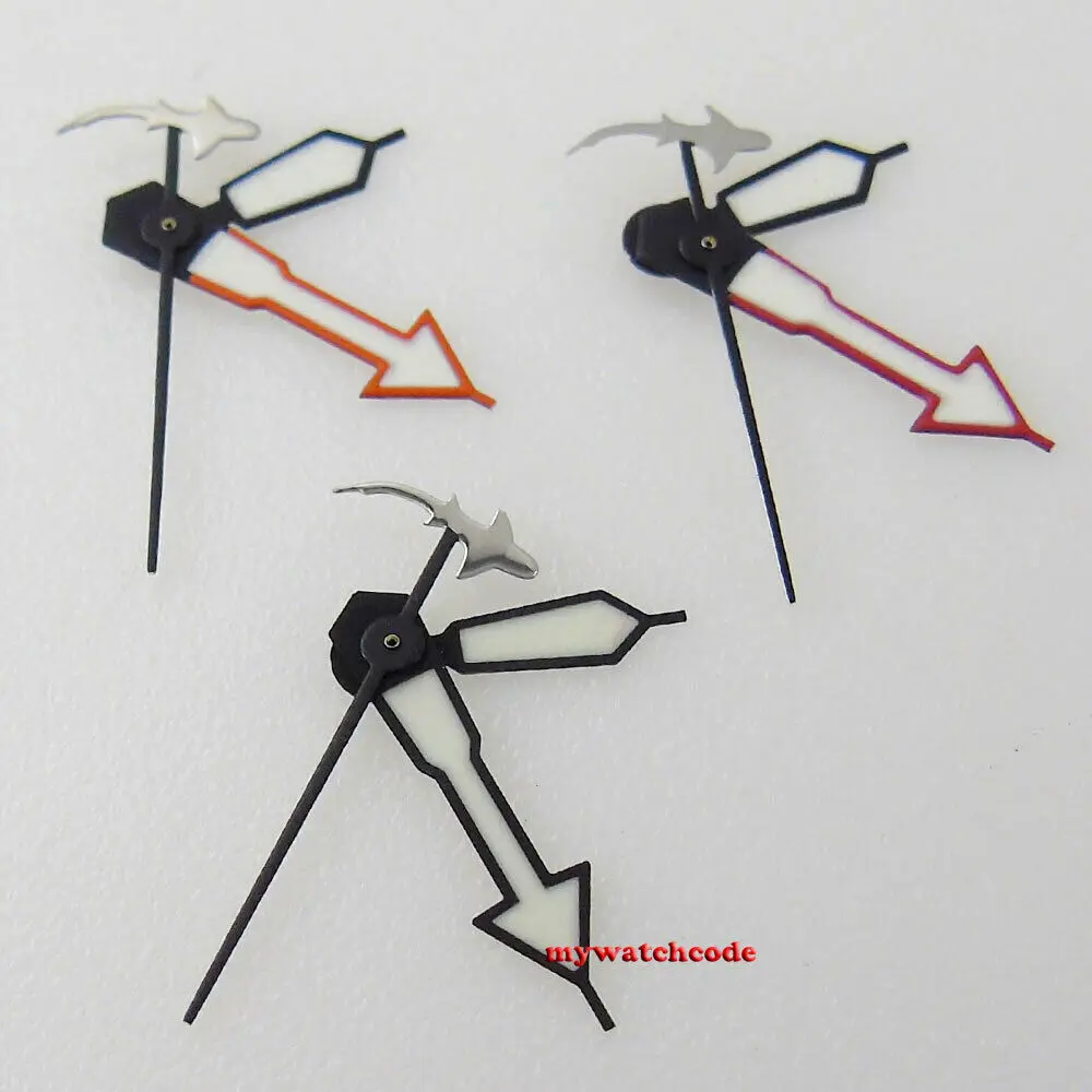 rekin pomarańczowy czerwony zegarek pasujący do mechanizmu NH35 NH36 7s35 4r35 7009 4r15 4r35