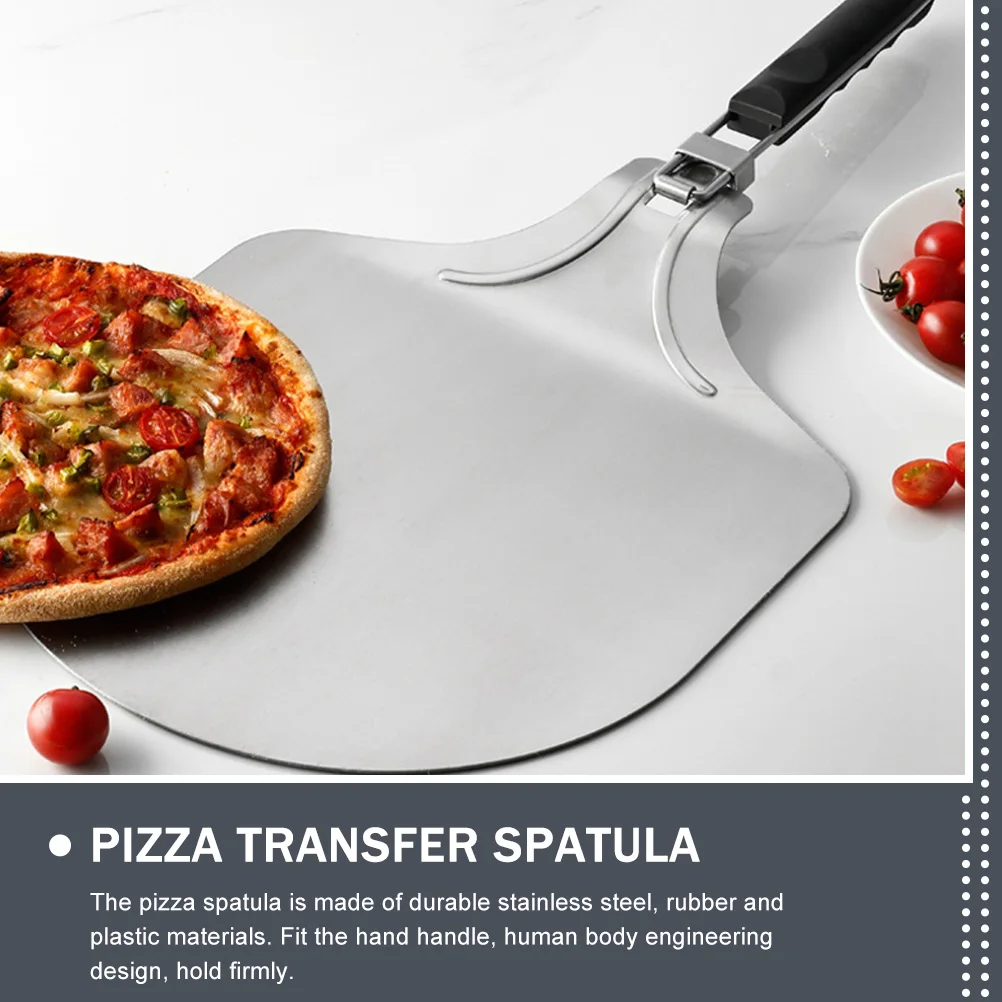 

Pizza Transfer Spatula Stainless Steel Folding Handle Kitchen Shovel Baking Supply Cake Transferring Tool Pizza Accessory