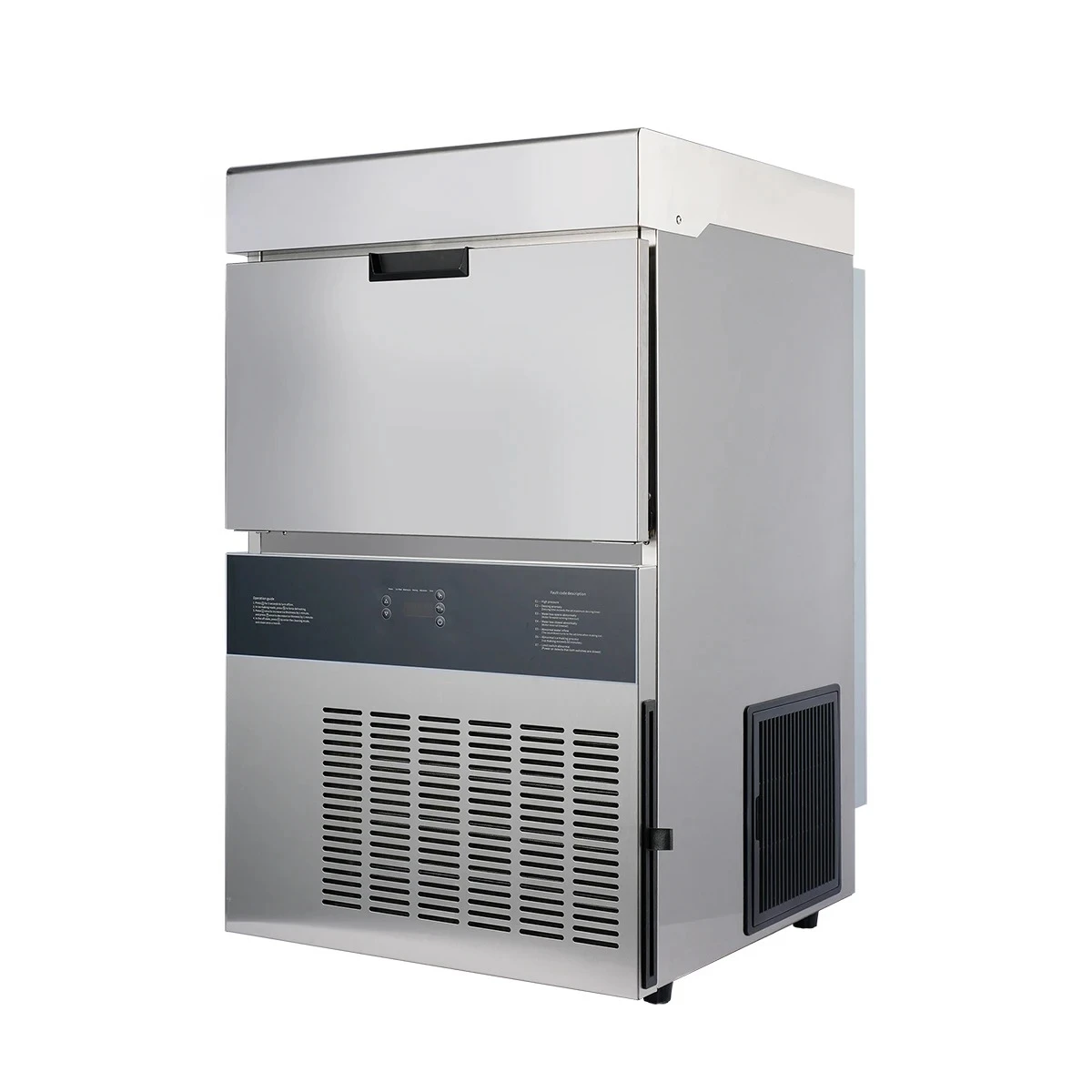Commercial Large Square Ice Maker, Special Ice Machine for Whiskey Cocktail, Café & Milk‑Tea Store