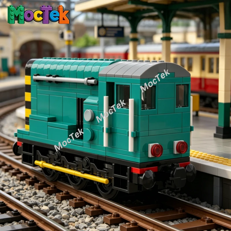 

Diesel Shunter Class 08 Building Blocks British Rail Shunting Locomotive Model DIY Assembly Train Ornament