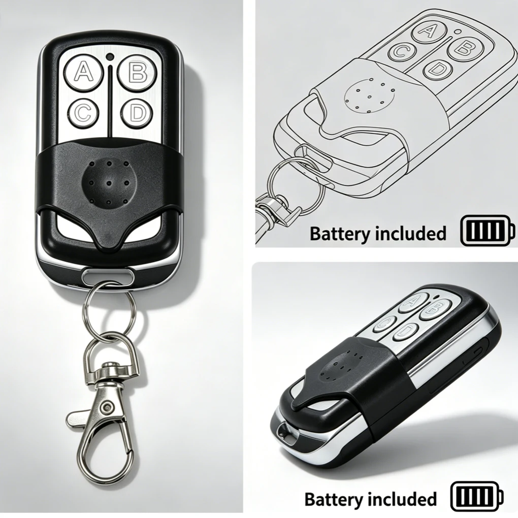 Copy 433.92MHz Garage Remote Control Door 2260, 2262, PT2264, 5326, 527, 1527, 2240, HT6026, HT6012, HT6014, HT600, HT680