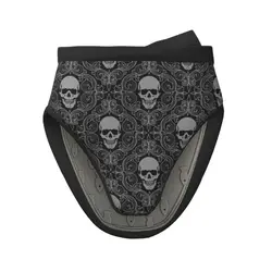 Gothic Black Skull Mitts, Oven Mitts - Silicone Kitchen Oven Gloves High Heat Resistant, for BBQ, Baking, Cooking and Grilling