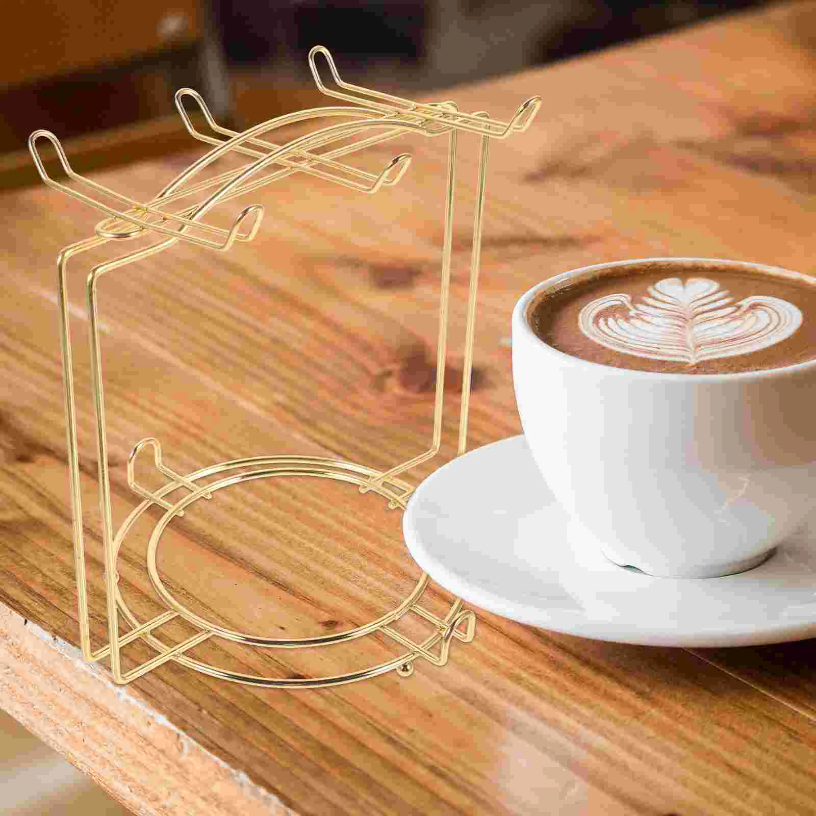 Stainless Steel Mug Holder Coffee Cup Rack Kitchen ganizer Plate Drying Shelf Counter Storage Stand Cabinet Wall Mount Cup