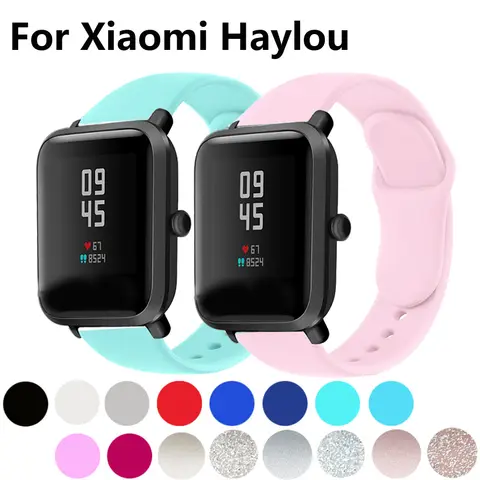 Cinturino da 20mm 22mm per Xiaomi Haylou RS4 Plus RT2 LS10/LS02/RT/LS05s/RS3 Smart Watch Band Silicone Sport per Haylou RT GST band
