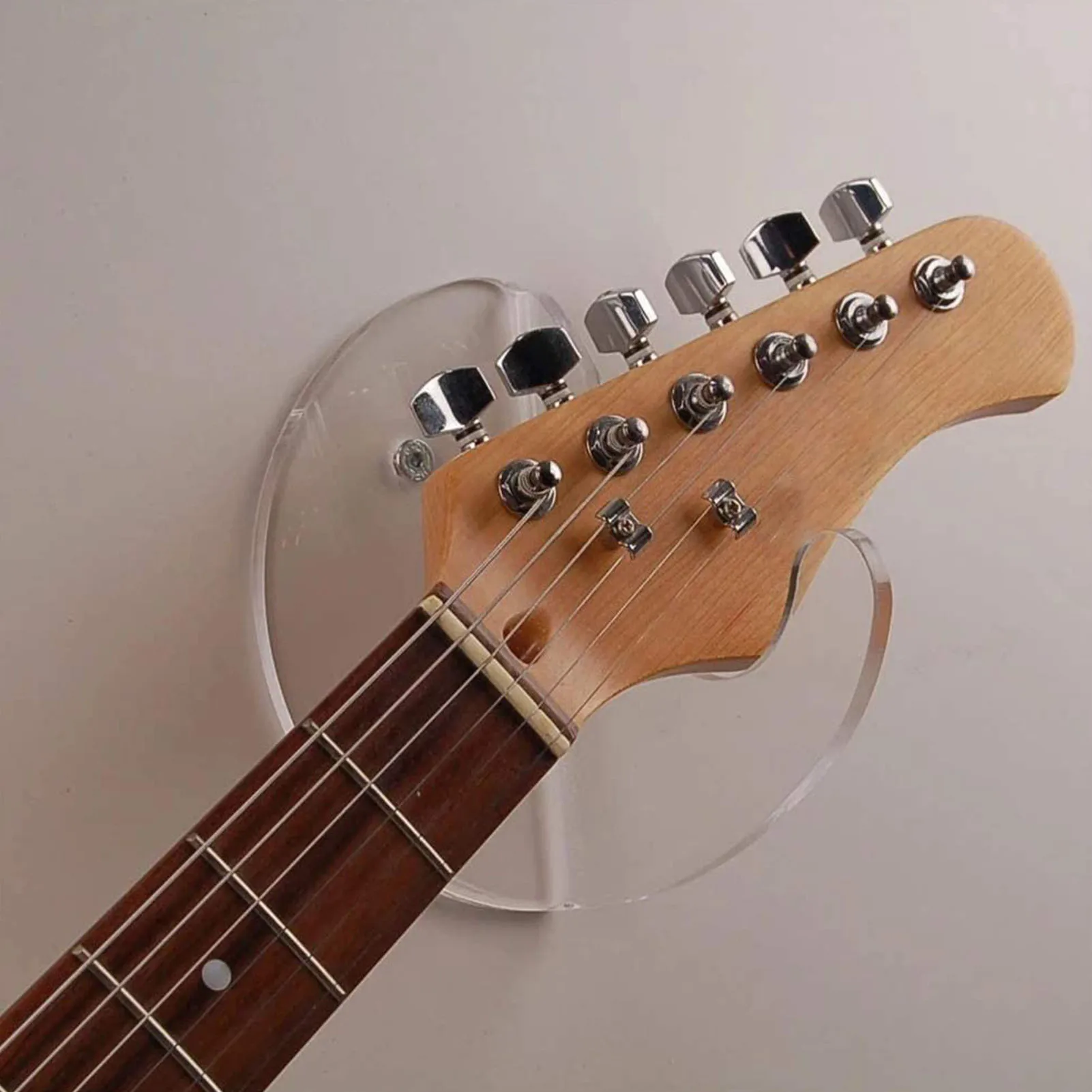 Guitar Wall Mount Holder Acrylic Guitar Wall Hanger Display Bracket With Screws Transparent Guitar Rack for Guitar Accessories