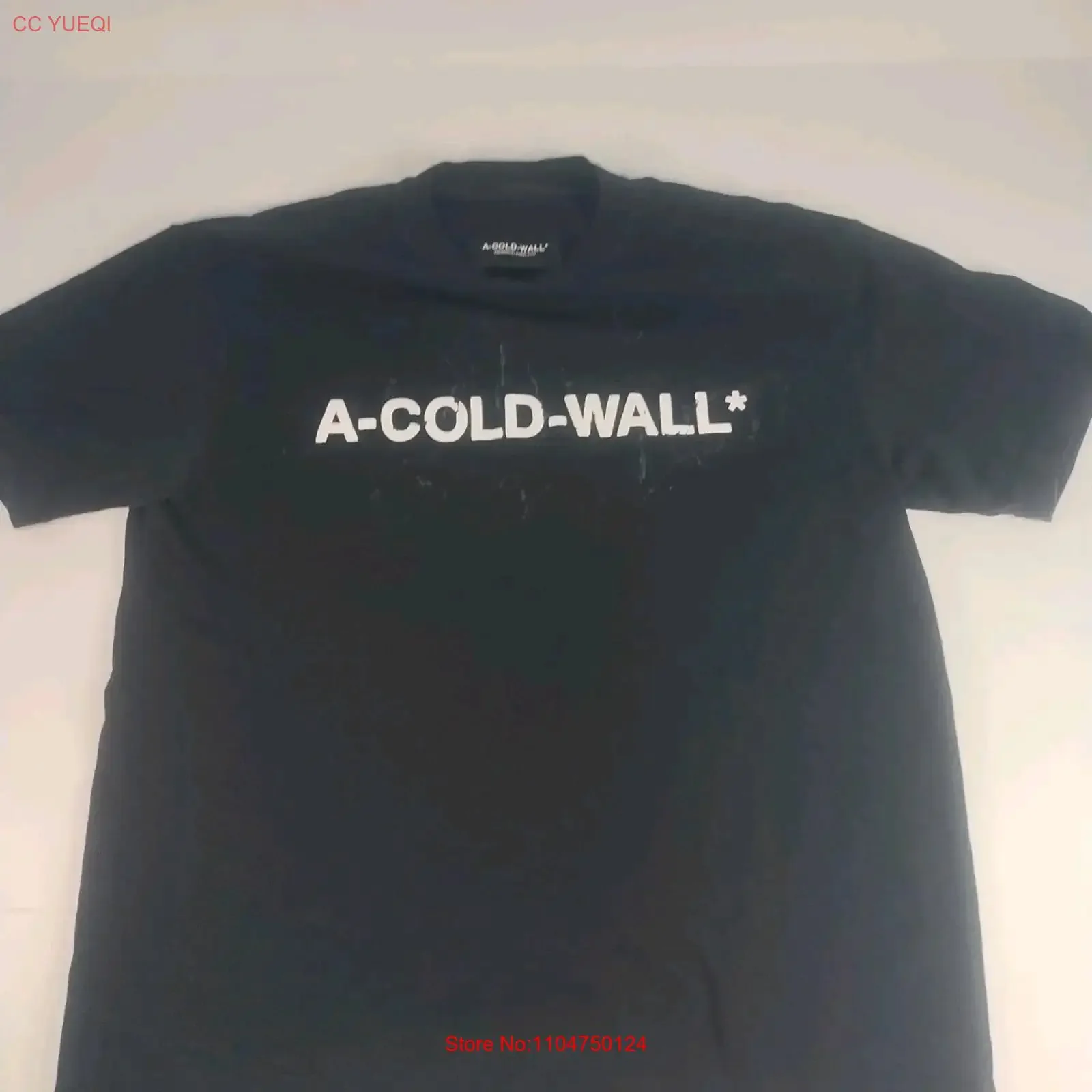 A COLD WALL ACW Logo Samuel Ross T Shirt Men's Medium Black vintage Washed designer clothes Top For Everyday Wear Soft graphic
