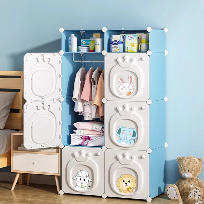 Baby Organizer Wardrobe Storage Bedroom Clothes Simple Makeup Closet Foldable Kids Nordic Space Saving Ropero Salon Furniture