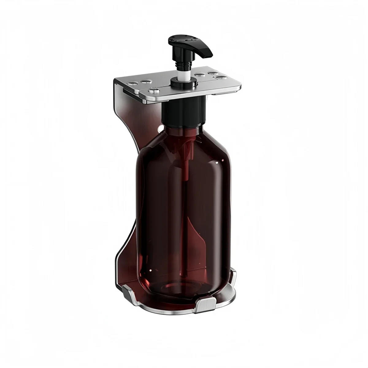 

Wall Mounted Manual Soap Dispenser With Pump Bottle And Holder For Shampoo Shower Gel Bathroom And Kitchen Use